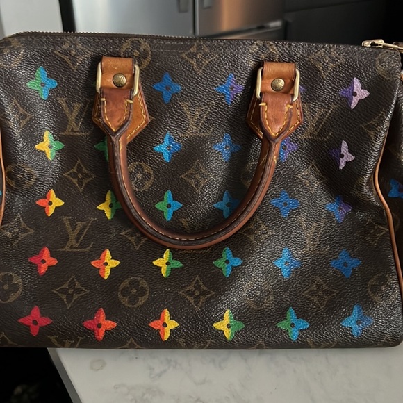 Louis Vuitton Multicolor Monogram Satchel Speedy 25 in excellent condition. - Picture 3 of 6